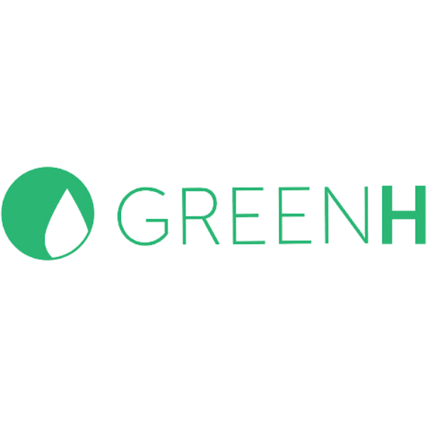 Logo with green "GREENH" text and a stylised water droplet.
