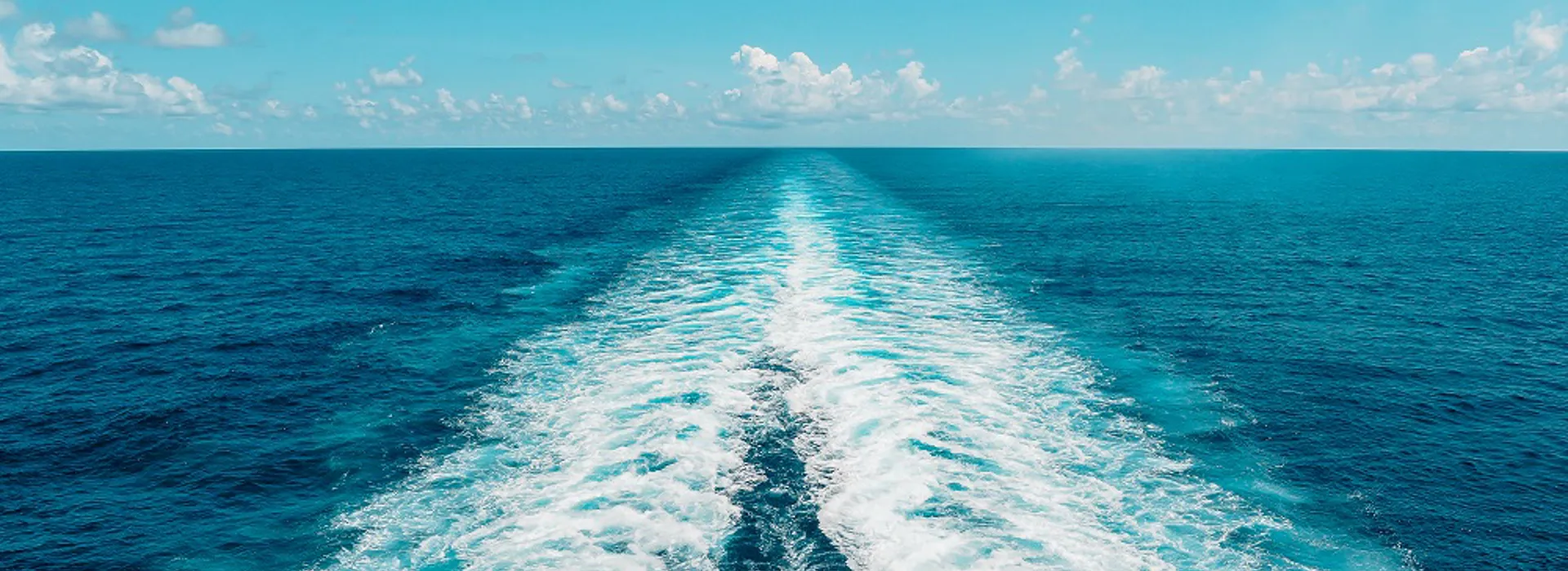 Calm ocean waves with a clear sky backdrop.
