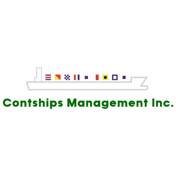 Logo of white ship with flags and "Cambridge Management Inc." text.