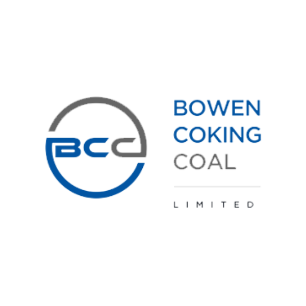 Logo of Bowen Coking Coal Limited in blue and gray.