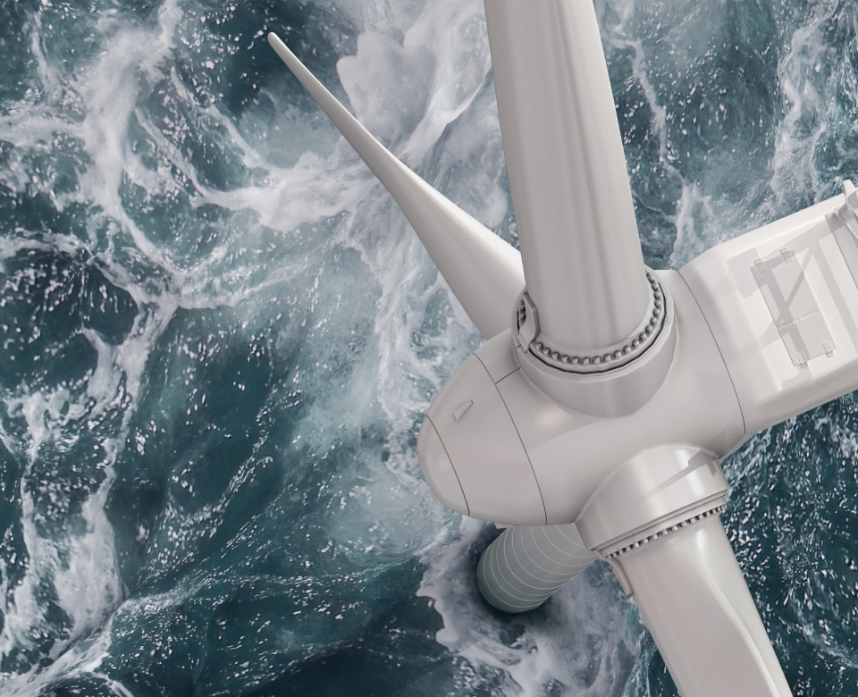 wind turbine in the sea