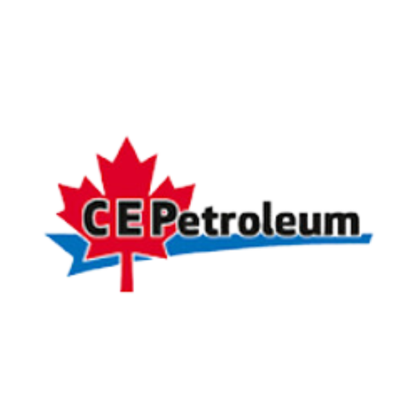 CE Petroleum logo with a maple leaf design.