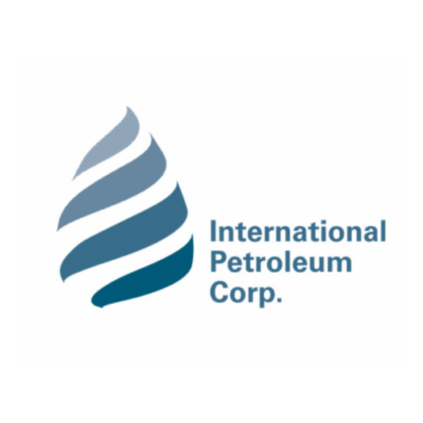 Logo of International Petroleum Corp with a stylised blue flame/droplet shape.