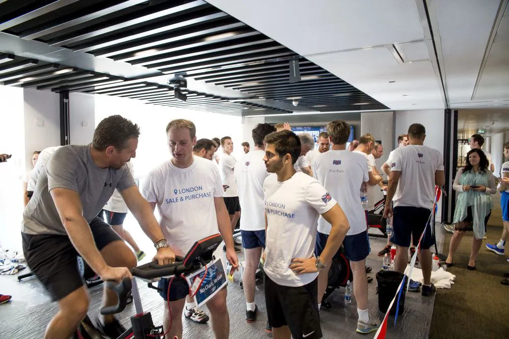 Tour de Clarksons London Office cycling event