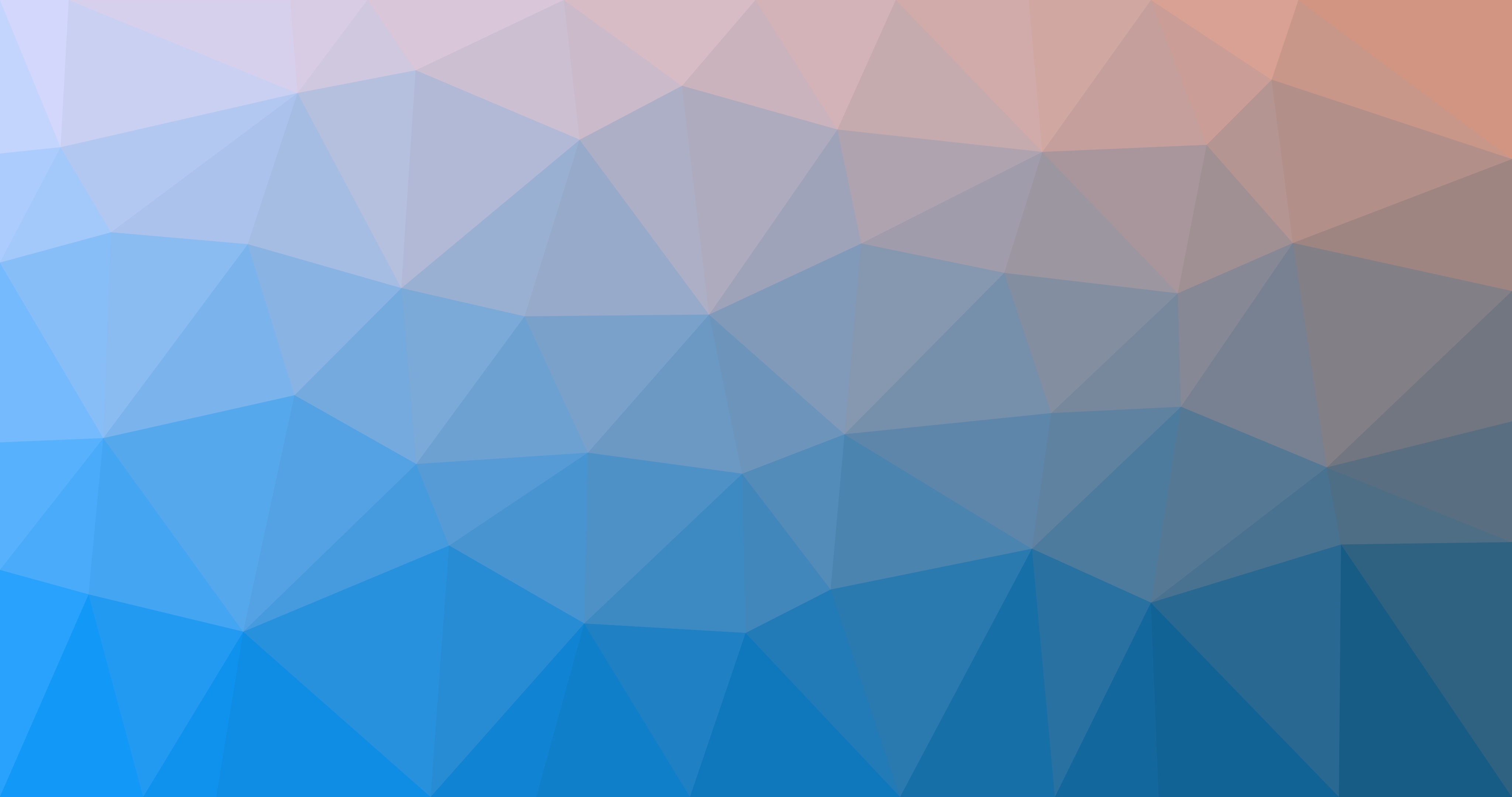 abstract background consisting of triangles. Gradient color from blue to pink